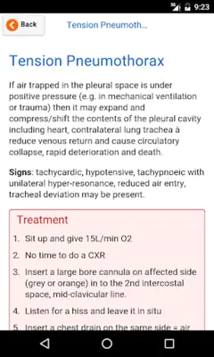 Emergencies Handbook android App screenshot 0